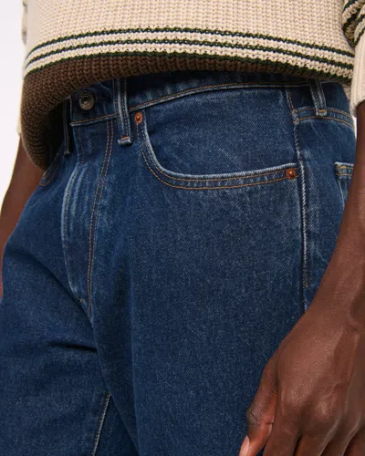 Abercrombie & Fitch Relaxed Straight Jean In Blue
