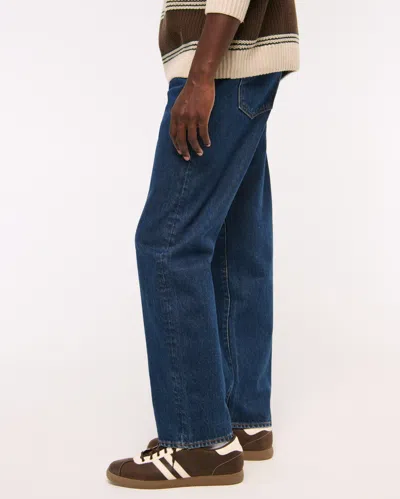 Abercrombie & Fitch Relaxed Straight Jean In Blue