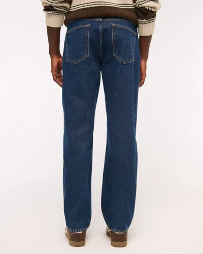 Abercrombie & Fitch Relaxed Straight Jean In Blue