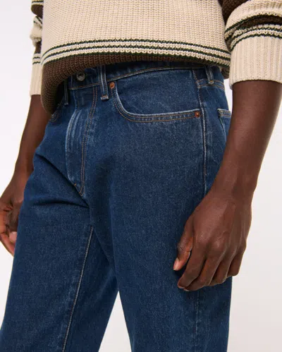 Abercrombie & Fitch Relaxed Straight Jean In Blue