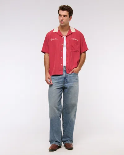 Abercrombie & Fitch Ultra Baggy Jean In Blue