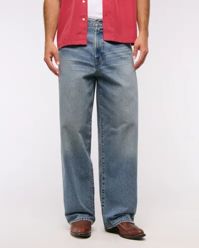 Abercrombie & Fitch Ultra Baggy Jean In Blue