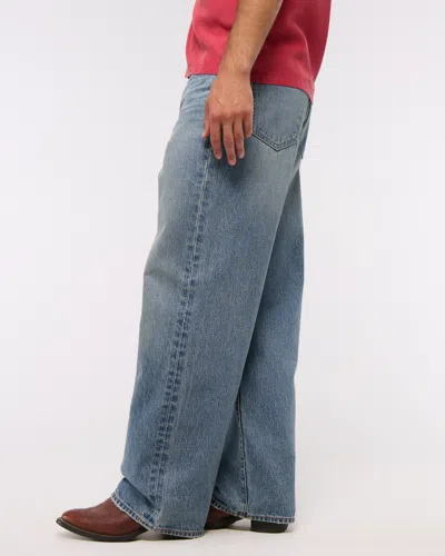 Abercrombie & Fitch Ultra Baggy Jean In Blue