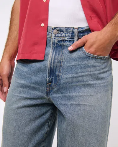 Abercrombie & Fitch Ultra Baggy Jean In Blue