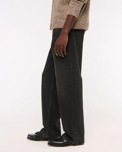 Abercrombie & Fitch Baggy Jean In Black