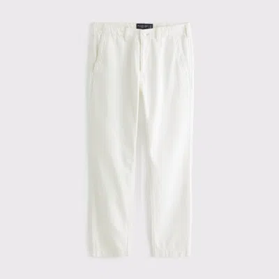 Abercrombie & Fitch Straight Jean In White