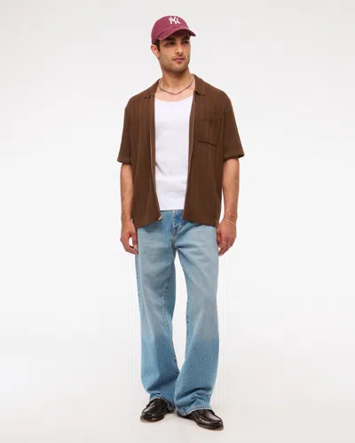 Abercrombie & Fitch Baggy Jean In Blue