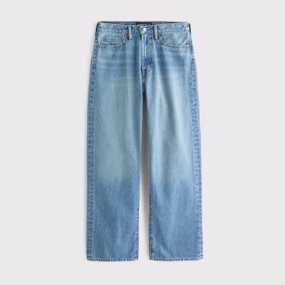 Abercrombie & Fitch Baggy Jean In Blue