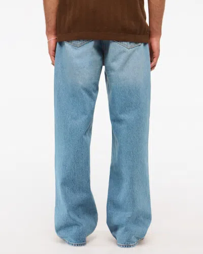 Abercrombie & Fitch Baggy Jean In Blue