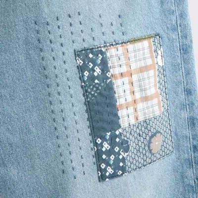 Abercrombie & Fitch Baggy Jean In Blue