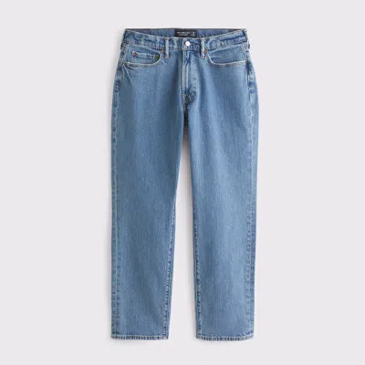 Abercrombie & Fitch Athletic Straight Jean In Blue