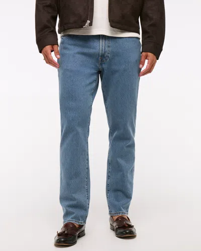 Abercrombie & Fitch Athletic Straight Jean In Blue