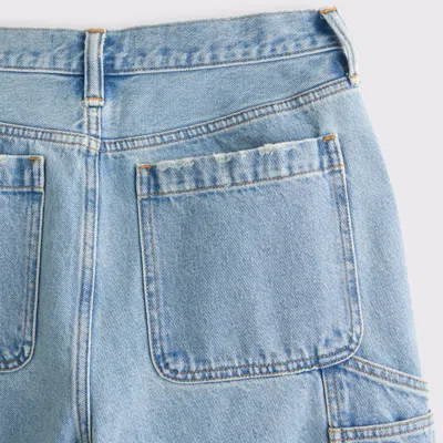 Abercrombie & Fitch Baggy Workwear Jean In Blue