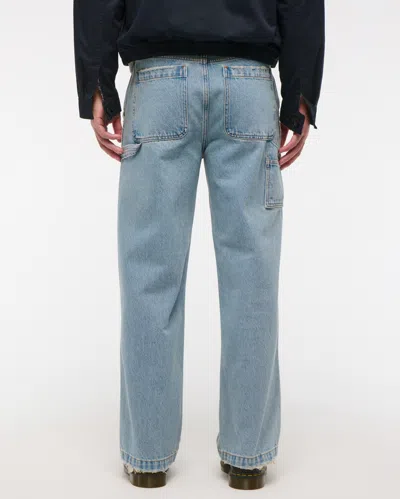 Abercrombie & Fitch Baggy Workwear Jean In Blue