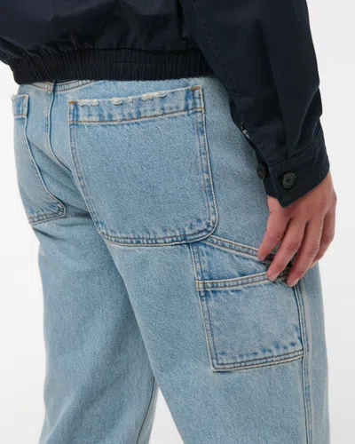 Abercrombie & Fitch Baggy Workwear Jean In Blue