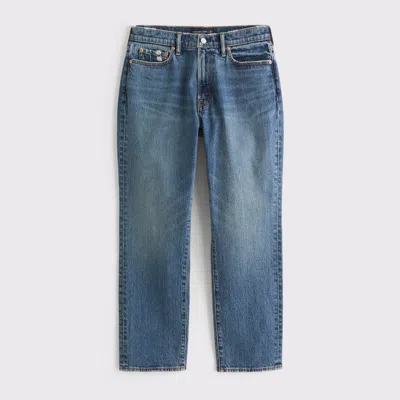 Abercrombie & Fitch Athletic Straight Jean In Blue