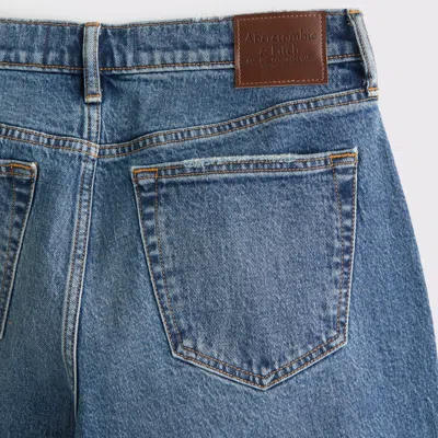 Abercrombie & Fitch Athletic Straight Jean In Blue