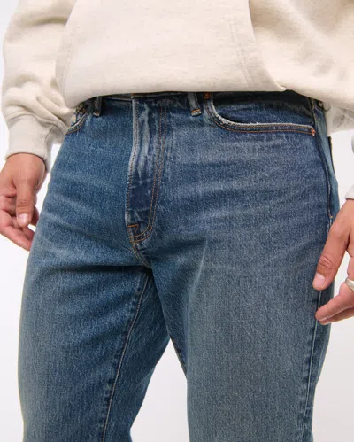 Abercrombie & Fitch Athletic Straight Jean In Blue