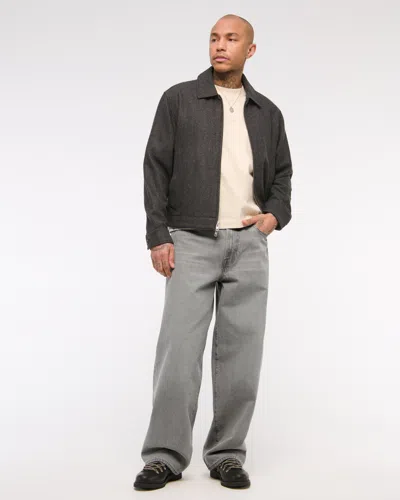 Abercrombie & Fitch Ultra Baggy Jean In Black