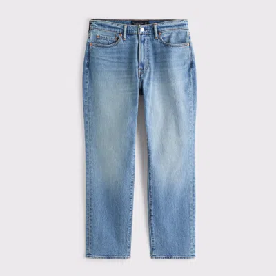 Abercrombie & Fitch Athletic Straight Jean In Blue