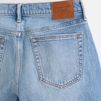 Abercrombie & Fitch Athletic Straight Jean In Blue