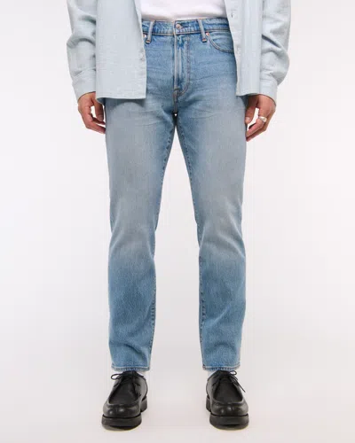 Abercrombie & Fitch Athletic Straight Jean In Blue