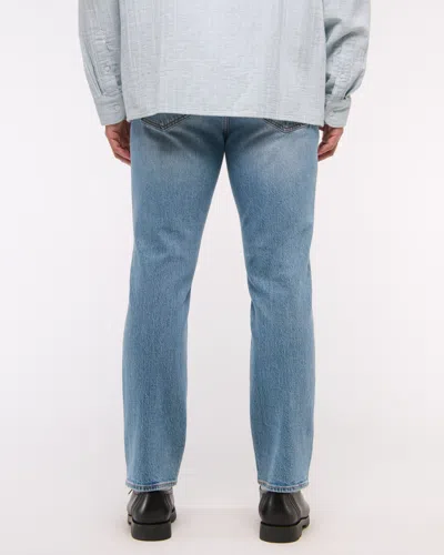 Abercrombie & Fitch Athletic Straight Jean In Blue