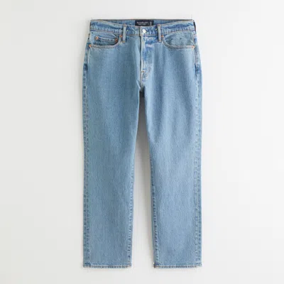 Abercrombie & Fitch Athletic Straight Jean In Neutral