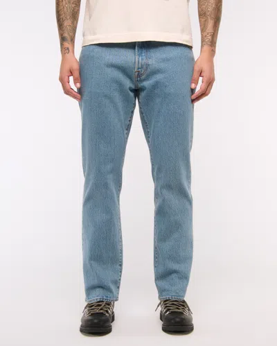 Abercrombie & Fitch Athletic Straight Jean In Neutral