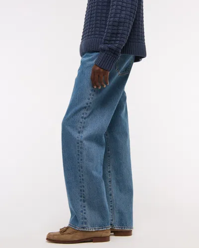 Abercrombie & Fitch Baggy Jean In Blue