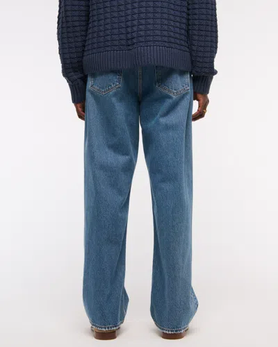 Abercrombie & Fitch Baggy Jean In Blue