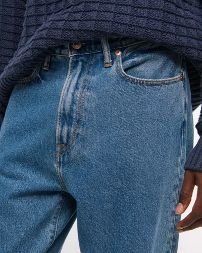 Abercrombie & Fitch Baggy Jean In Blue