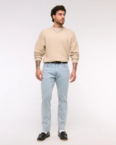 Abercrombie & Fitch Athletic Straight Jean In Blue