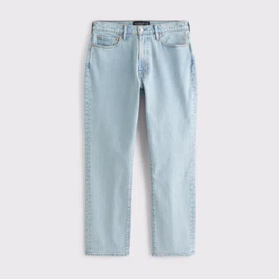 Abercrombie & Fitch Athletic Straight Jean In Blue