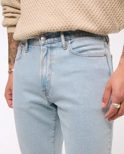 Abercrombie & Fitch Athletic Straight Jean In Blue