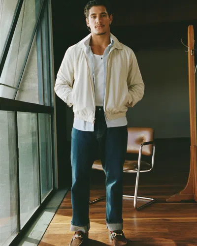 Abercrombie & Fitch Athletic Straight Jean In Blue