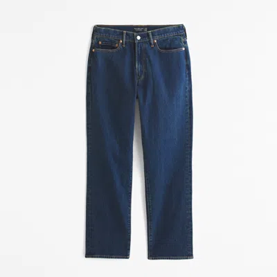 Abercrombie & Fitch Athletic Straight Jean In Blue