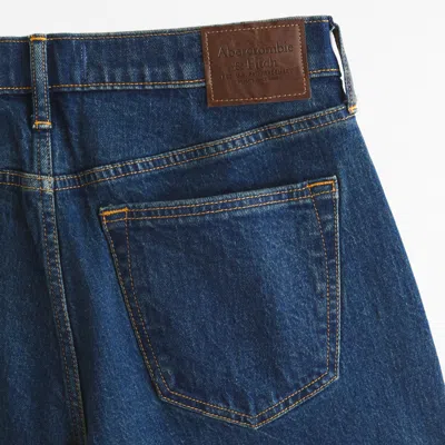 Abercrombie & Fitch Athletic Straight Jean In Blue