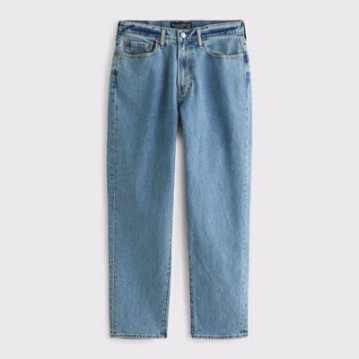 Abercrombie & Fitch Athletic Loose Jean In Blue