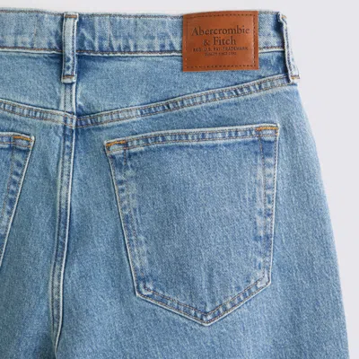 Abercrombie & Fitch Athletic Loose Jean In Blue