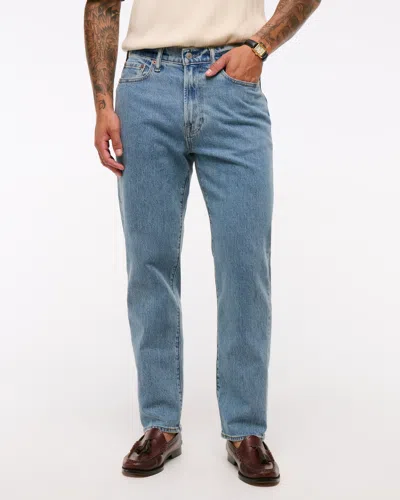 Abercrombie & Fitch Athletic Loose Jean In Blue
