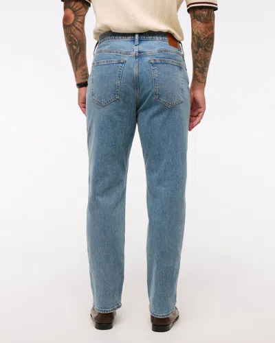Abercrombie & Fitch Athletic Loose Jean In Blue