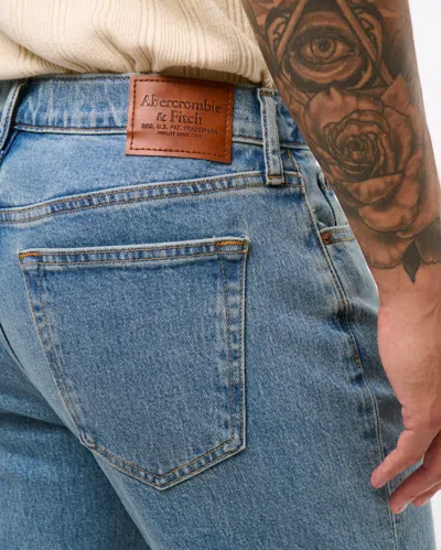 Abercrombie & Fitch Athletic Loose Jean In Blue