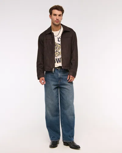 Abercrombie & Fitch Ultra Baggy Jean In Blue