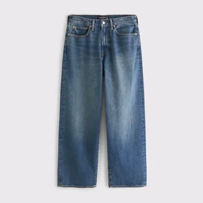 Abercrombie & Fitch Ultra Baggy Jean In Blue