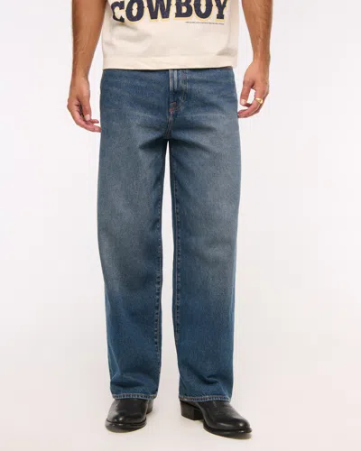 Abercrombie & Fitch Ultra Baggy Jean In Blue