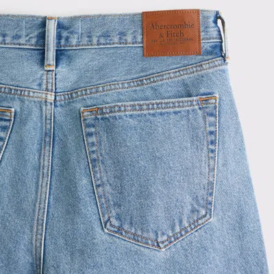 Abercrombie & Fitch Relaxed Straight Jean In Blue