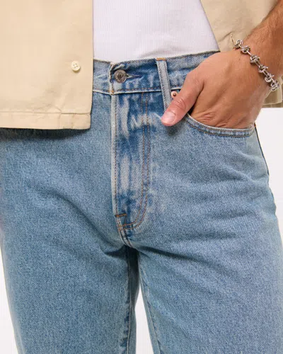 Abercrombie & Fitch Relaxed Straight Jean In Blue