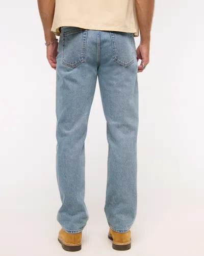 Abercrombie & Fitch Relaxed Straight Jean In Blue
