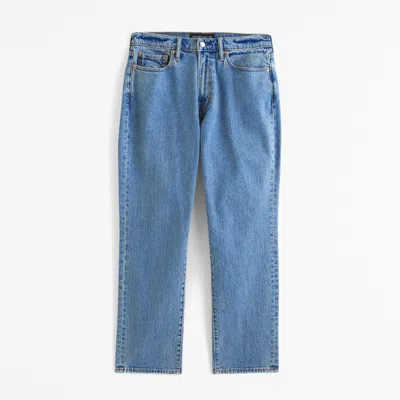 Abercrombie & Fitch Athletic Straight Jean In Blue